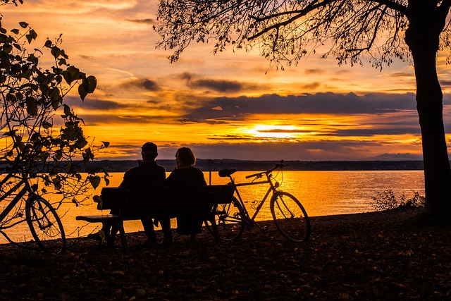 alt= "A couple feeling gratitude and appreciation for  a sunset"